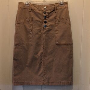 Inherit Kennedy Midi Skirt Sz. 7/8 Dusty Rose